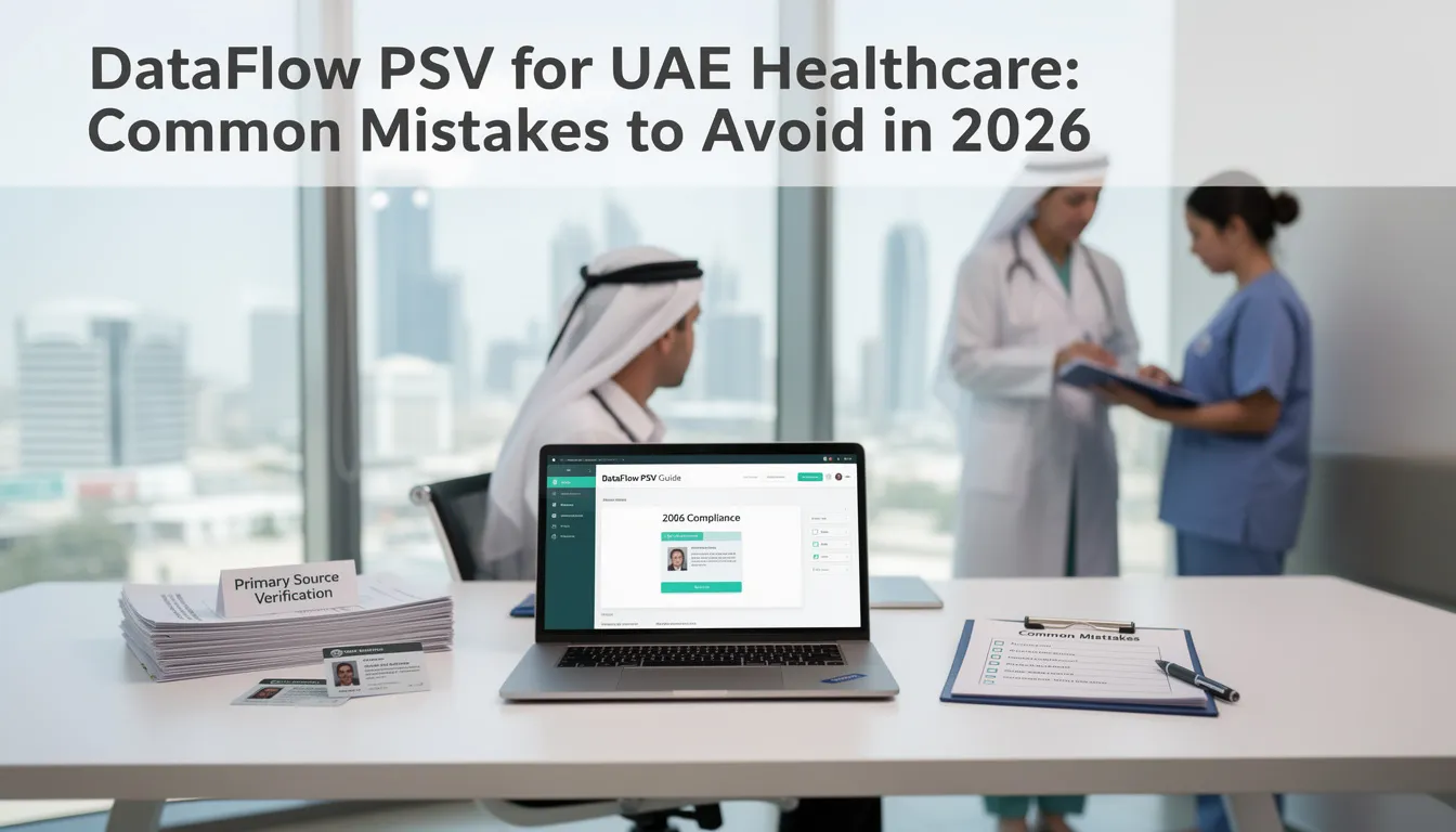 DataFlow PSV for UAE Healthcare: Common Mistakes to Avoid in 2026